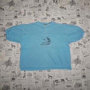 Small -Vintage Y2K surfing crop 1980s youth way cool t-shirt